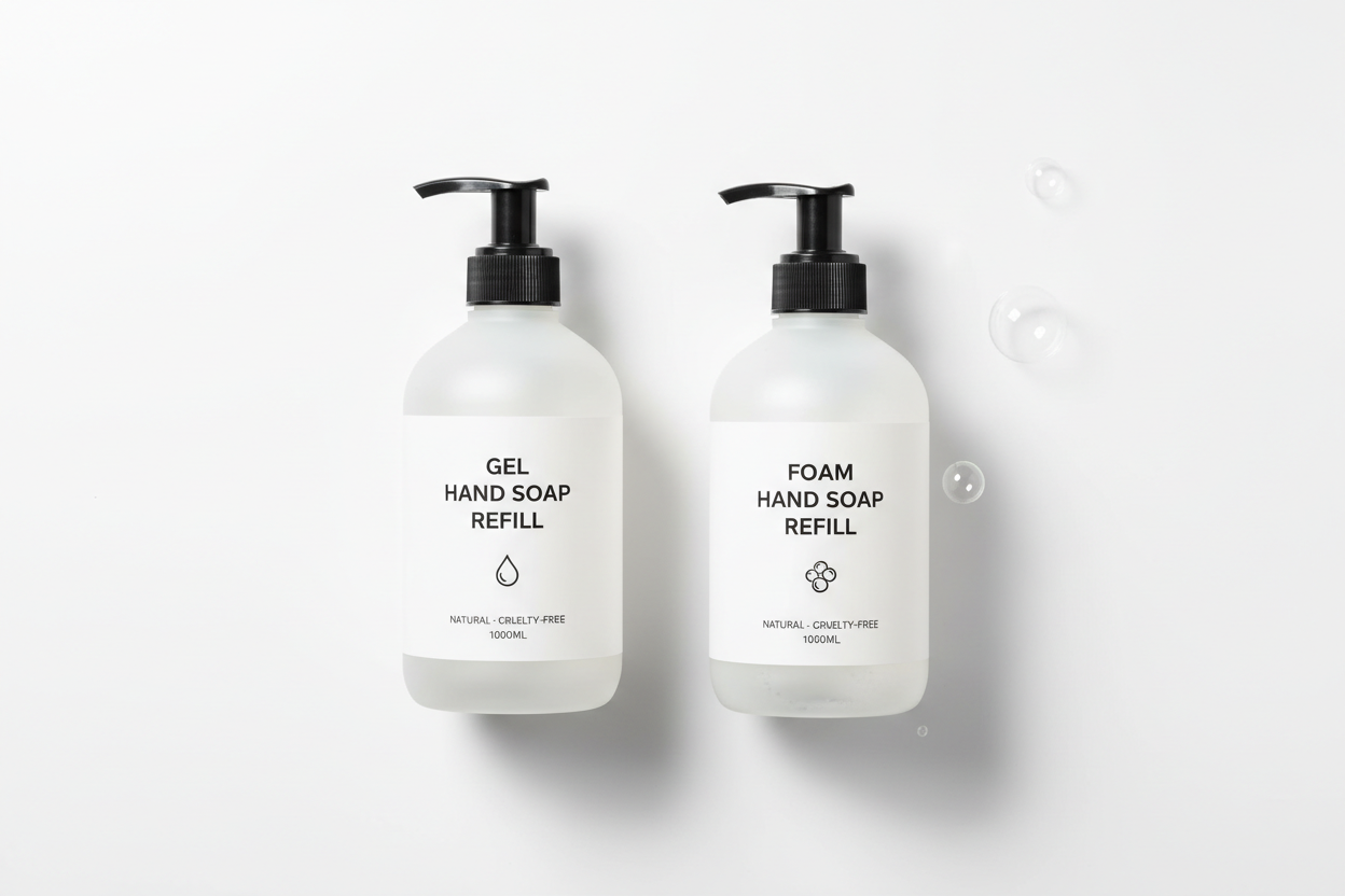 Navulzeep en navulfoam voor Tenion dispensers - gel en foam variant